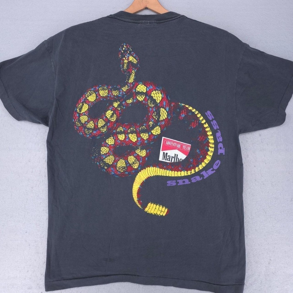 Vintage Style Marlboro Snake Pass Pocket Tee Reprint
